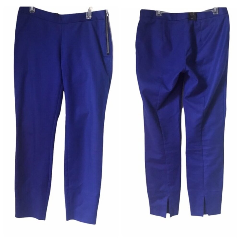 Aritzia Babaton Cecil Cotton Straight Slim Ankle Slits Side Zip Spandex Preppy